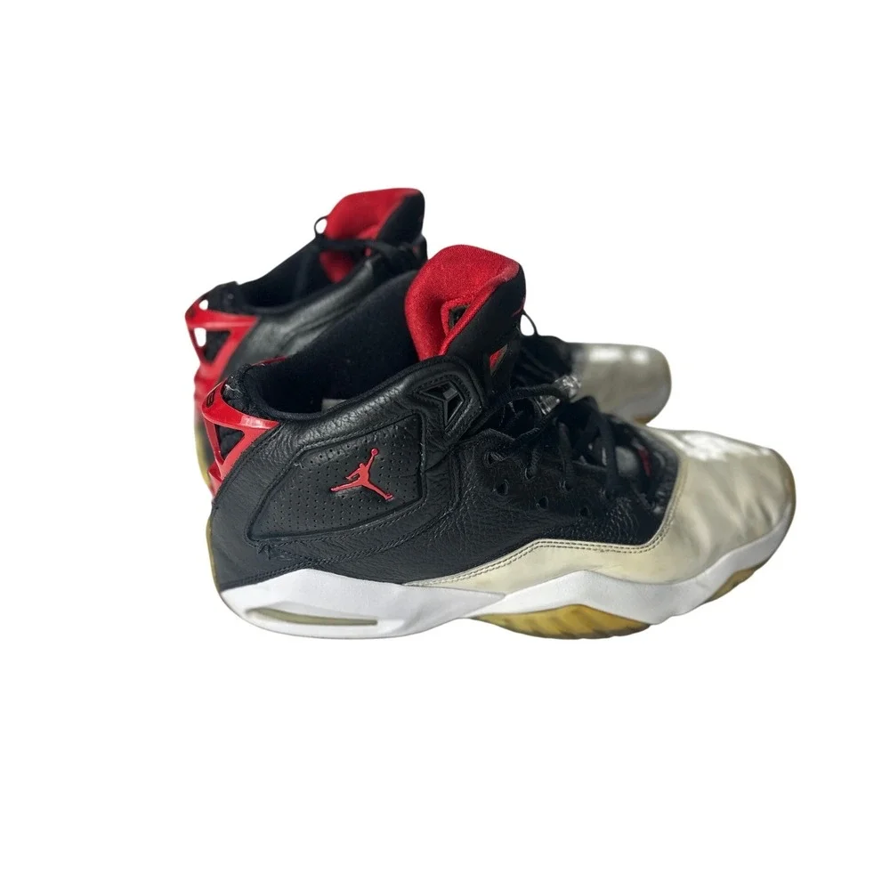 Jordan Dub Zero‎ Black White Red Basketball Sneakers 315317-016 Mens Size 12